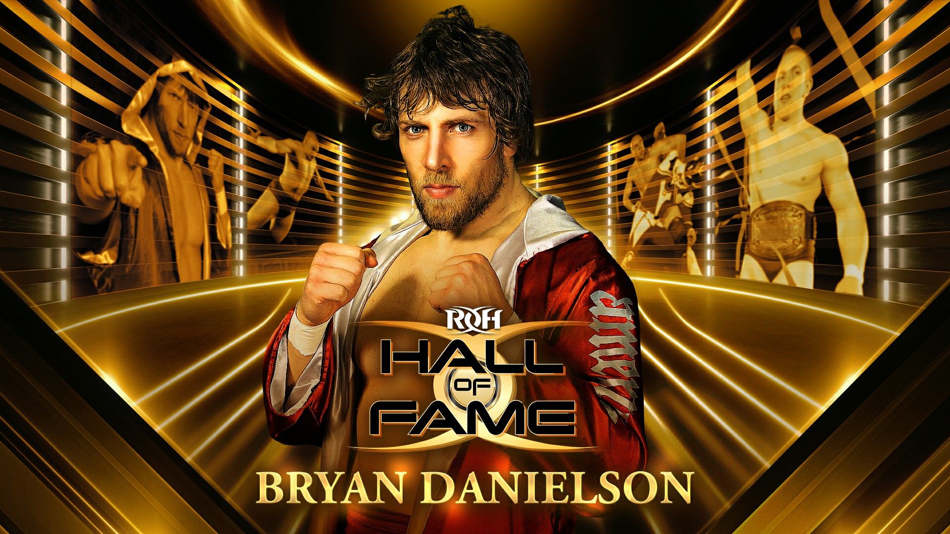 Bryan Danielson announces as the next inductee into the Ring of Honor Hall of Fame.