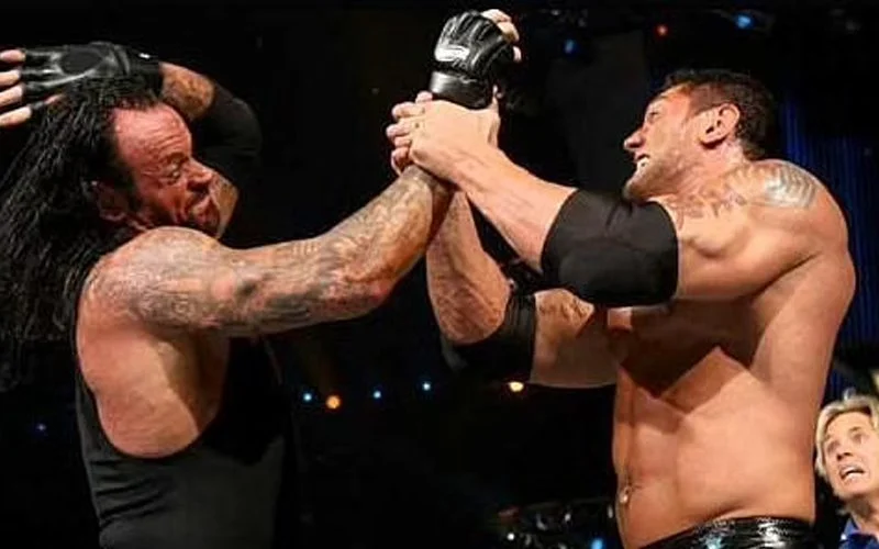 Undertaker reveals Batista had “Chip on his Shoulder” over Wrestlemania Main Event