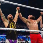 Braun Strowman and Richochetc celebrate after defeating Imperium on Smackdown