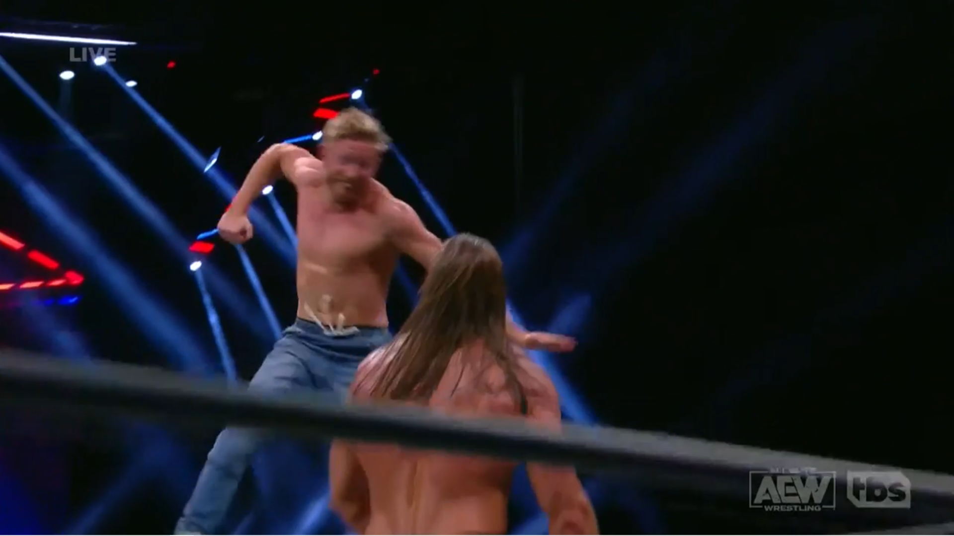Orange Cassidy hits Big Bill with an Orange Punch on AEW Dynamite